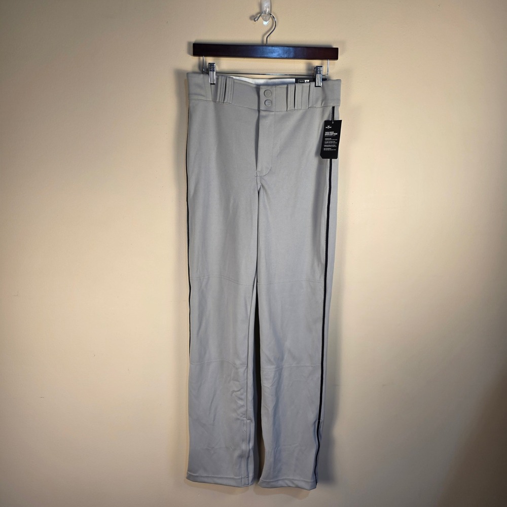 Champro Baseball Pant Youth XL Grey Black Piped Triple Crown Open Bottom BP91U